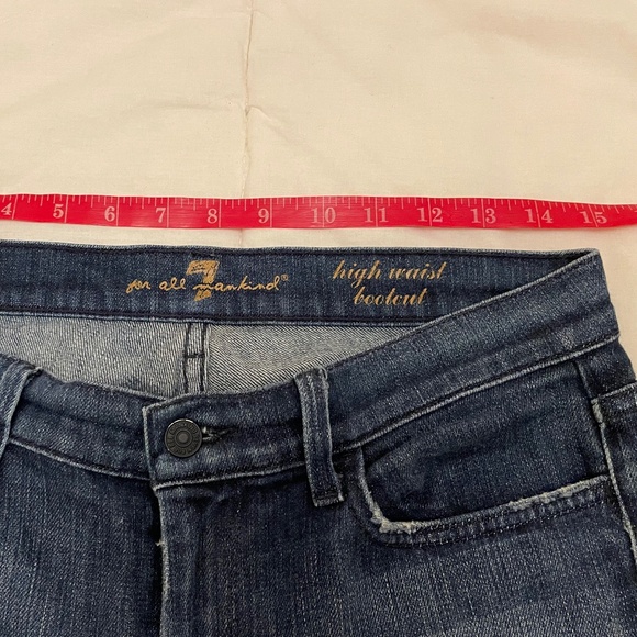 7 For All Mankind "High Waist Bootcut" (mid rise) Size 29 Great Condition! - Picture 5 of 11